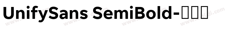 UnifySans SemiBold字体转换
